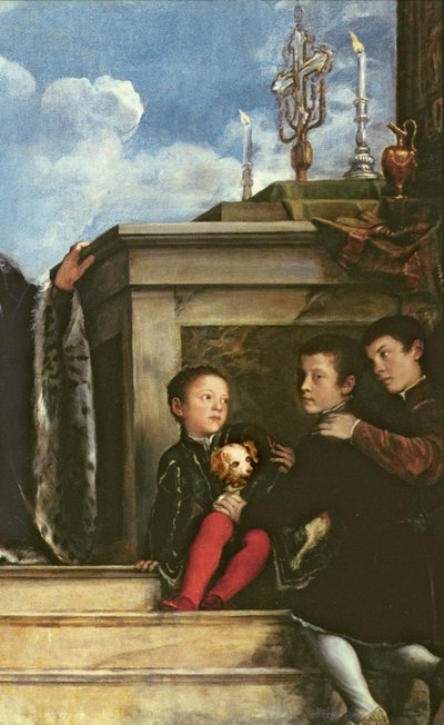 The Vendramin Family, (detail) by Tiziano Vecelli